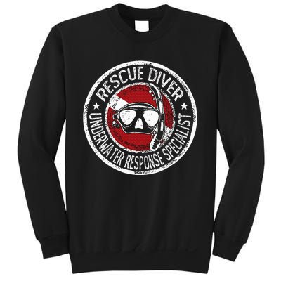 Underwater Response Sprcialist Under Water Rescue Diver Sweatshirt