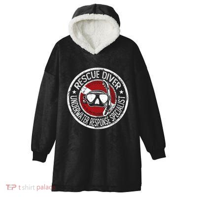 Underwater Response Sprcialist Under Water Rescue Diver Hooded Wearable Blanket