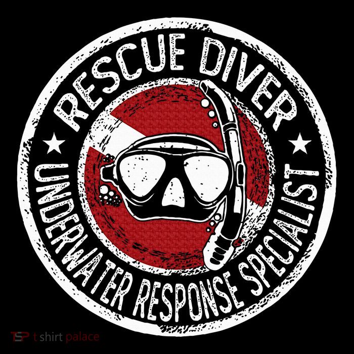 Underwater Response Sprcialist Under Water Rescue Diver Drawstring Bag