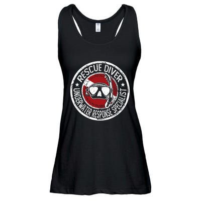 Underwater Response Sprcialist Under Water Rescue Diver Ladies Essential Flowy Tank