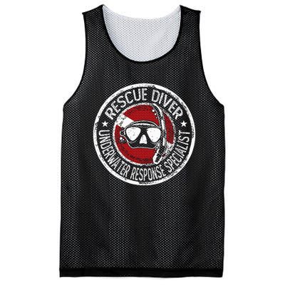 Underwater Response Sprcialist Under Water Rescue Diver Mesh Reversible Basketball Jersey Tank