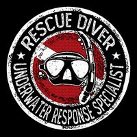 Underwater Response Sprcialist Under Water Rescue Diver Cropped Pullover Crew