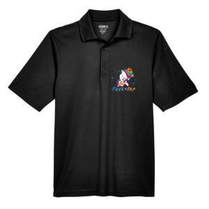 Unicorn Rock Star Guitar Rockin Music Singer Men's Origin Performance Pique Polo