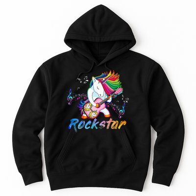 Unicorn Rock Star Guitar Rockin Music Singer Hoodie