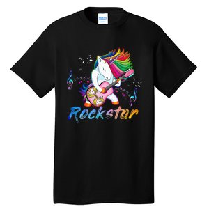 Unicorn Rock Star Guitar Rockin Music Singer Tall T-Shirt