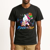 Unicorn Rock Star Guitar Rockin Music Singer Tall T-Shirt