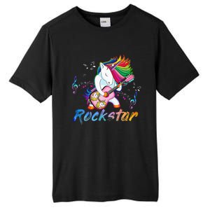 Unicorn Rock Star Guitar Rockin Music Singer Tall Fusion ChromaSoft Performance T-Shirt