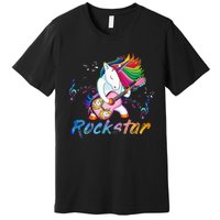 Unicorn Rock Star Guitar Rockin Music Singer Premium T-Shirt