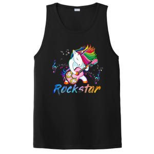 Unicorn Rock Star Guitar Rockin Music Singer PosiCharge Competitor Tank