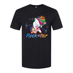 Unicorn Rock Star Guitar Rockin Music Singer Softstyle CVC T-Shirt