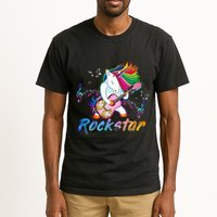 Unicorn Rock Star Guitar Rockin Music Singer Tee Tall T-Shirt