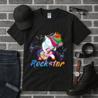 Unicorn Rock Star Guitar Rockin Music Singer Tee Tall T-Shirt