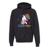 Unicorn Rock Star Guitar Rockin Music Singer Tee Premium Hoodie