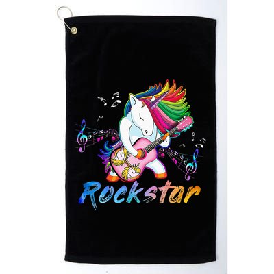 Unicorn Rock Star Guitar Rockin Music Singer Tee Golf Towel