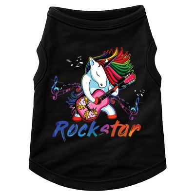Unicorn Rock Star Guitar Rockin Music Singer Tee Doggie Tank