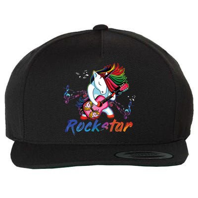 Unicorn Rock Star Guitar Rockin Music Singer Tee Wool Snapback Cap