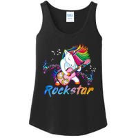 Unicorn Rock Star Guitar Rockin Music Singer Ladies Essential Tank