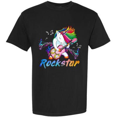 Unicorn Rock star Guitar Rockin' music singer Garment-Dyed Heavyweight T-Shirt