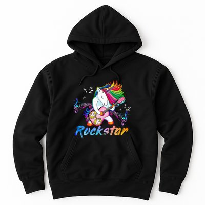 Unicorn Rock star Guitar Rockin' music singer Hoodie