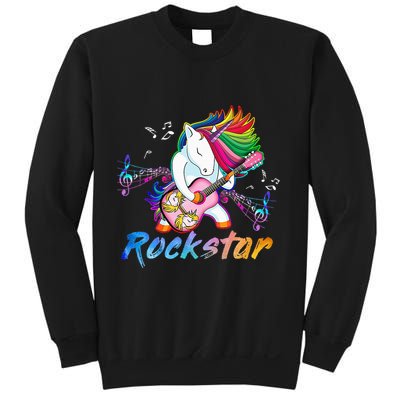 Unicorn Rock star Guitar Rockin' music singer Sweatshirt