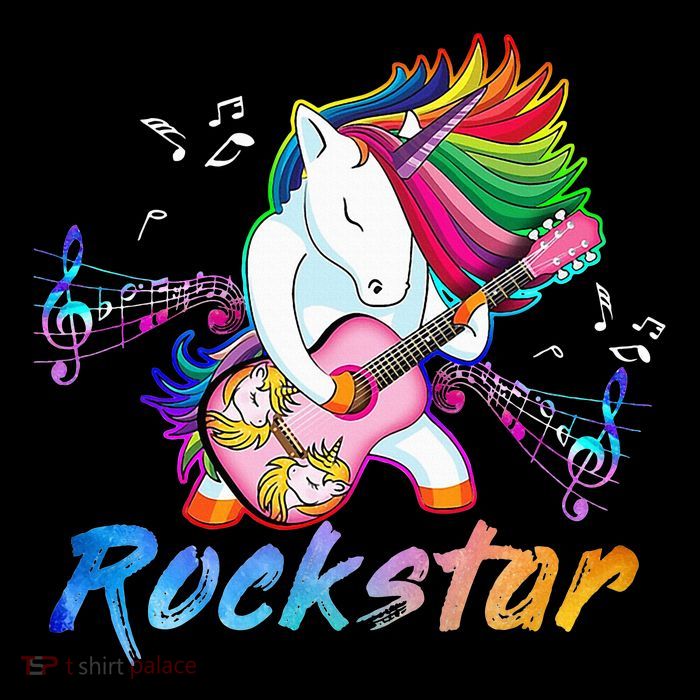 Unicorn Rock star Guitar Rockin' music singer Flatbill Hat
