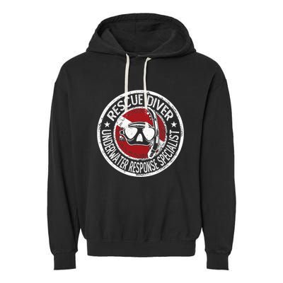 Underwater Response Sprcialist Under Water Rescue Diver Garment-Dyed Fleece Hoodie