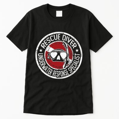 Underwater Response Sprcialist Under Water Rescue Diver Tall T-Shirt