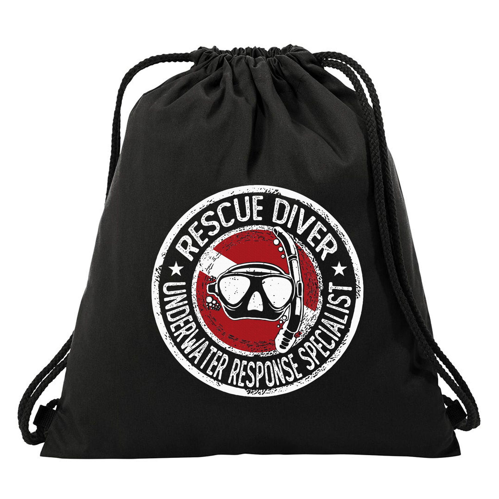 Underwater Response Sprcialist Under Water Rescue Diver Drawstring Bag