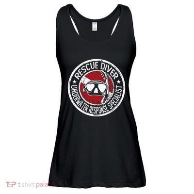 Underwater Response Sprcialist Under Water Rescue Diver Ladies Essential Flowy Tank