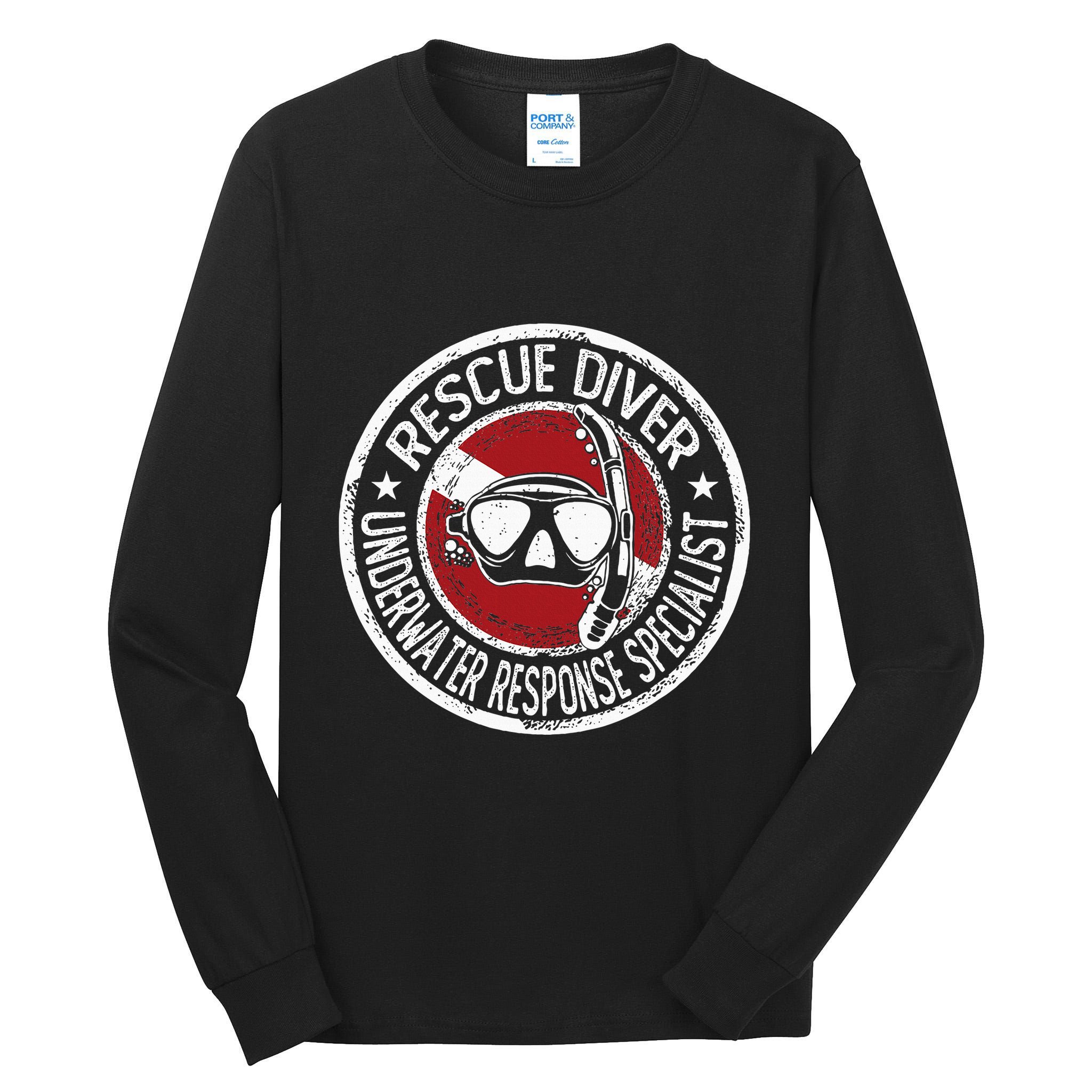 Underwater Response Sprcialist Under Water Rescue Diver Tall Long Sleeve T-Shirt