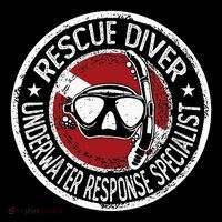 Underwater Response Sprcialist Under Water Rescue Diver Womens T-Shirt