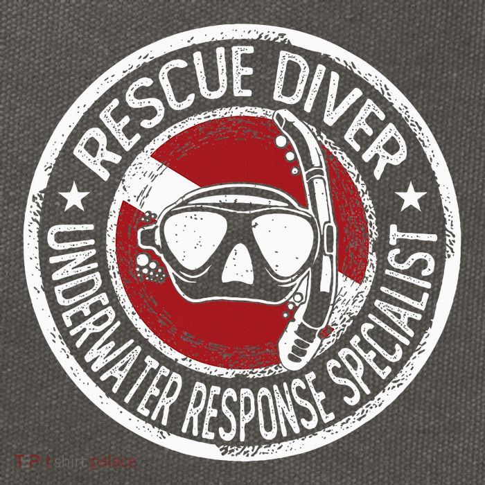 Underwater Response Sprcialist Under Water Rescue Diver Cotton Canvas Backpack