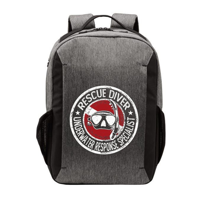 Underwater Response Sprcialist Under Water Rescue Diver Vector Backpack