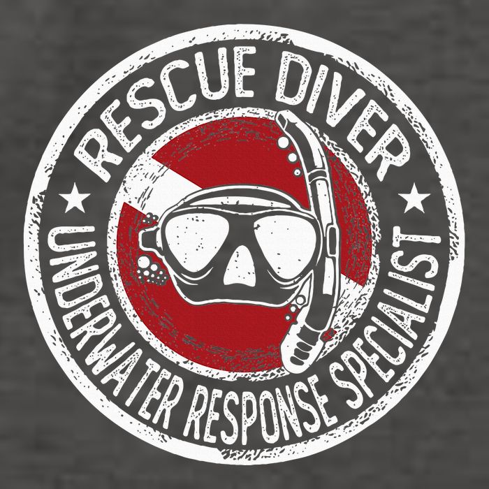 Underwater Response Sprcialist Under Water Rescue Diver Vector Backpack
