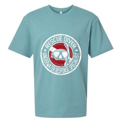 Underwater Response Sprcialist Under Water Rescue Diver Sueded Cloud Jersey T-Shirt