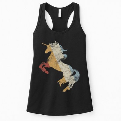 Unicorn Retro Style Vintage Womens Tank Top