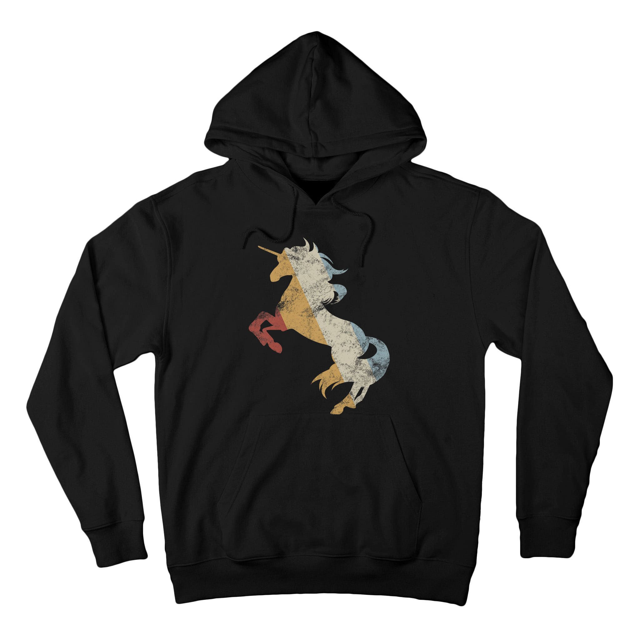 Unicorn Retro Style Vintage Tall Hoodie