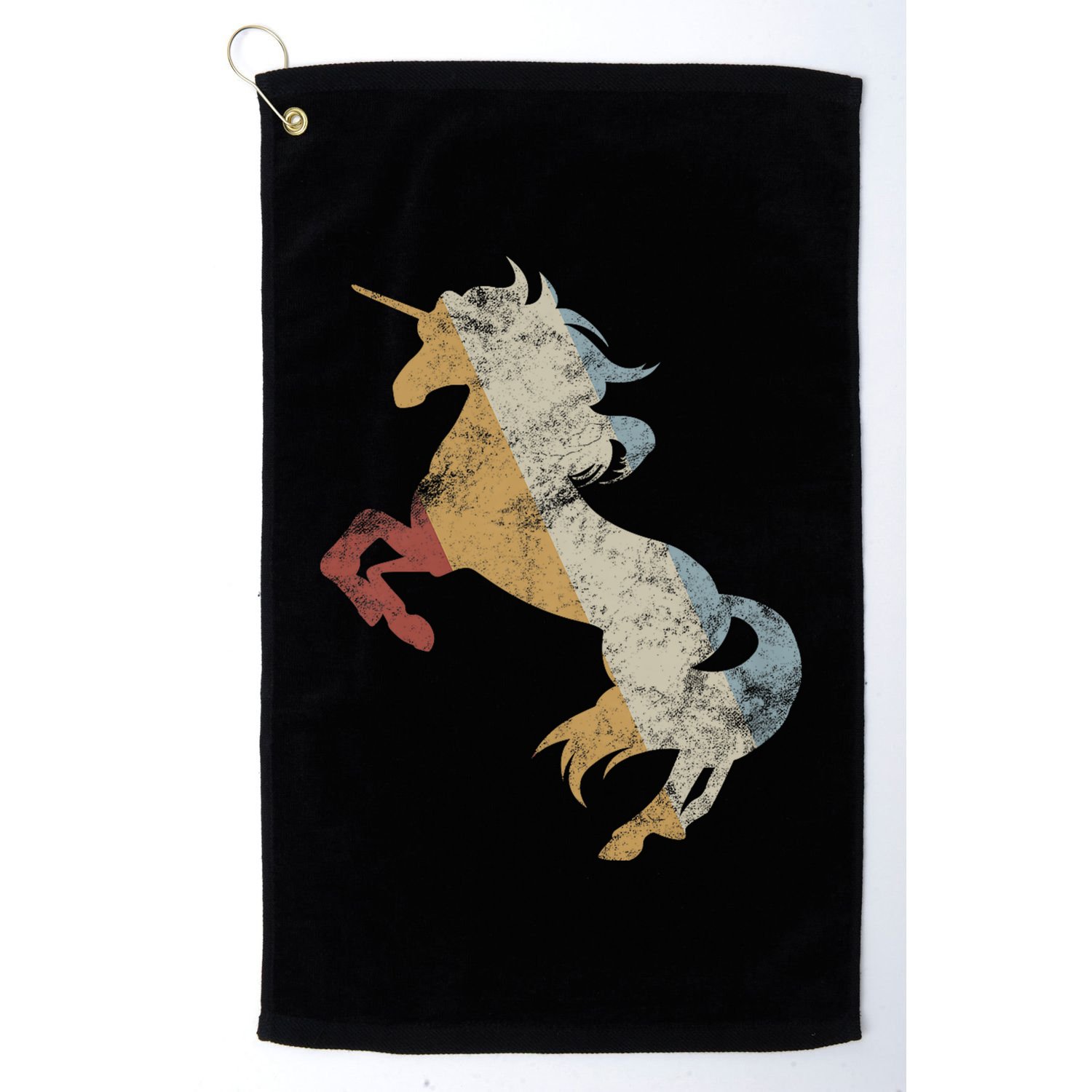 Unicorn Retro Style Vintage Golf Towel