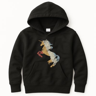 Unicorn Retro Style Vintage Kids Hoodie