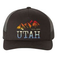 Utah Retro Sunset Vintage Mountain Home Est 1896 Cool Hiking Yupoong Adult 5-Panel Trucker Hat