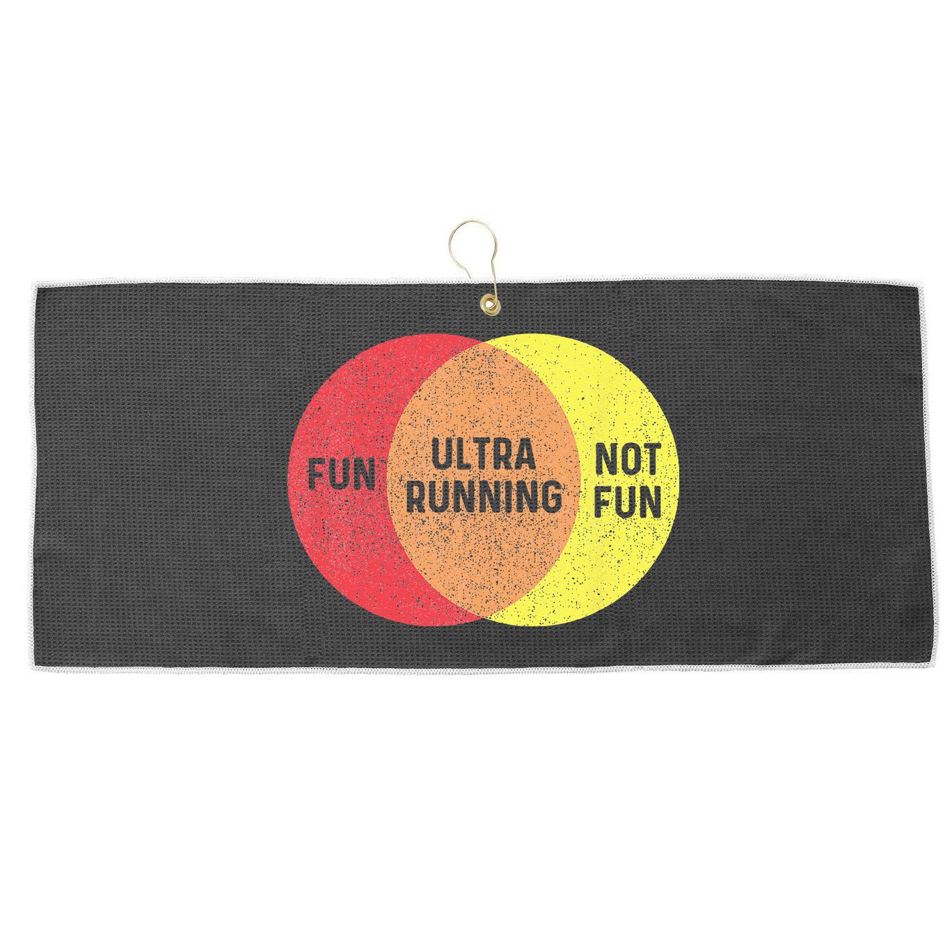 Ultra Running Trail Runner Finisher Ultra Marathon Large Microfiber Waffle Golf Towel