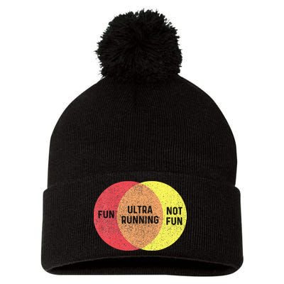 Ultra Running Trail Runner Finisher Ultra Marathon Pom Pom 12in Knit Beanie
