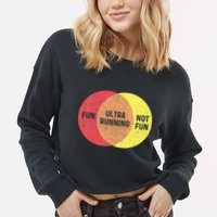 Ultra Running Trail Runner Finisher Ultra Marathon Cropped Pullover Crew
