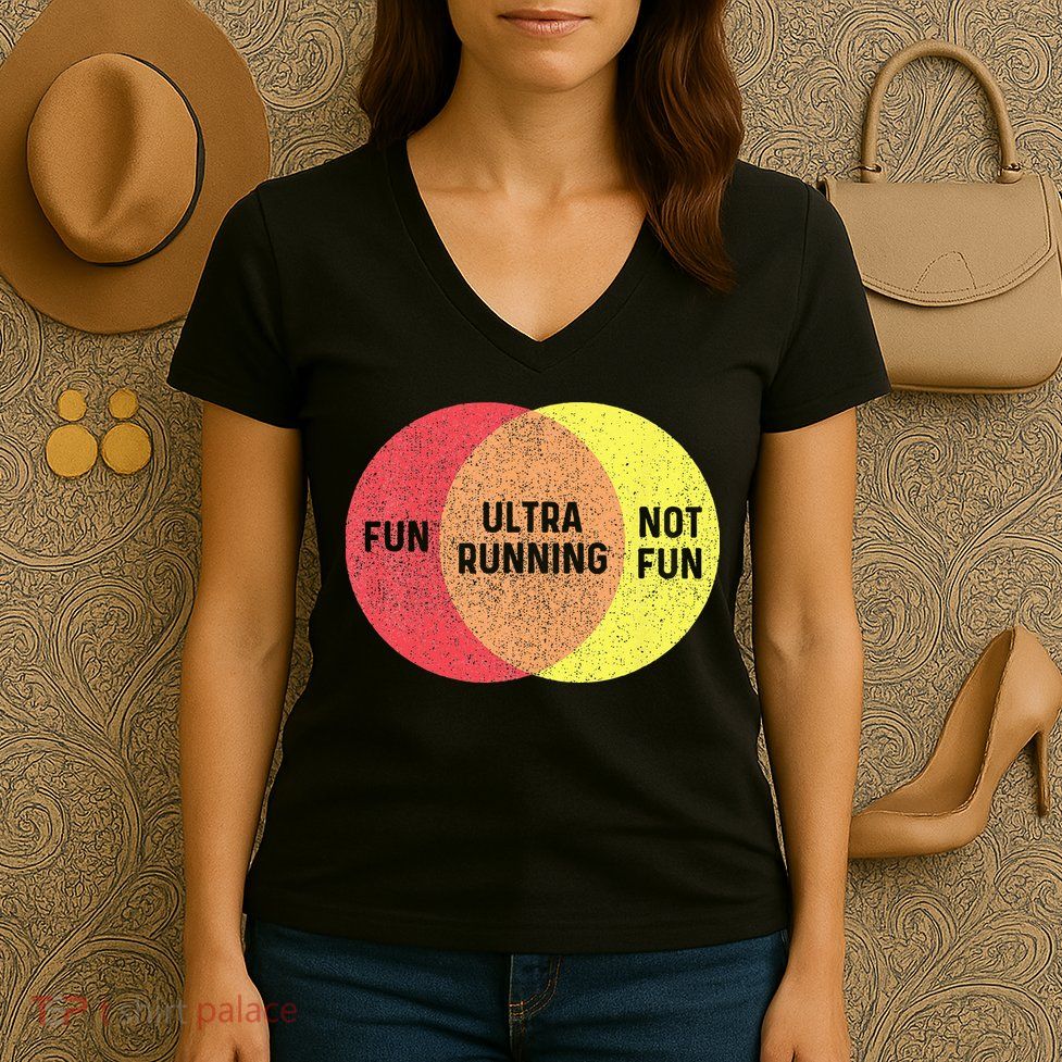 Ultra Running Trail Runner Finisher Ultra Marathon Women's V-Neck T-Shirt