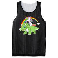 Unicorn Riding Triceratops Dinosaur Mesh Reversible Basketball Jersey Tank