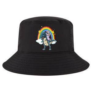 Unicorn Riding T Rex Dinosaur Gift Cool Comfort Performance Bucket Hat