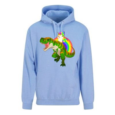 Unicorn Riding T Rex Meaningful Gift Trex Dinosaur Rainbow Rawr Gift Great Gift Unisex Surf Hoodie