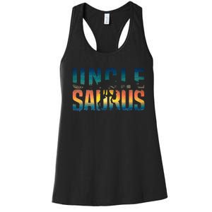 Unclesaurus Rex Uncle Dinosaur TRex Uncle Saurus Women's Racerback Tank