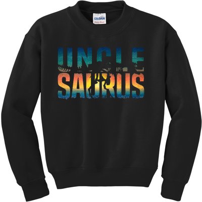 Unclesaurus Rex Uncle Dinosaur TRex Uncle Saurus Kids Sweatshirt