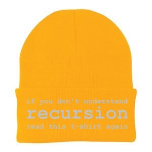 Understanding Recursion Knit Cap Winter Beanie